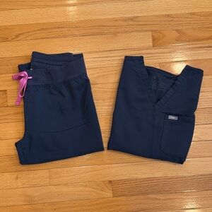 Women’s Figs blue scrub set